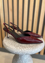 Load image into Gallery viewer, YOKO SLINGBACK HEEL WINE
