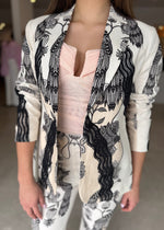 Load image into Gallery viewer, LEANDRO LACE TRIM BLAZER - IMPERIAL
