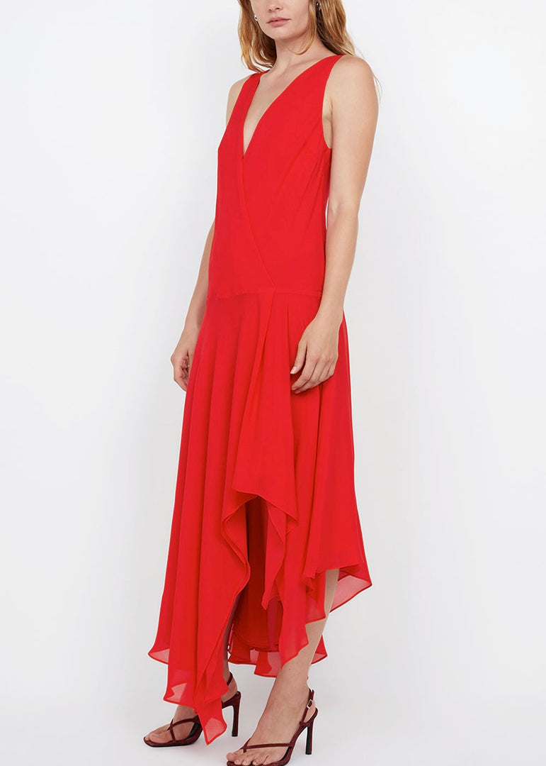 RHONE WRAP ASYM DRESS