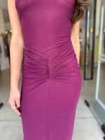 Load image into Gallery viewer, PILLAR SKIRT - WINE

