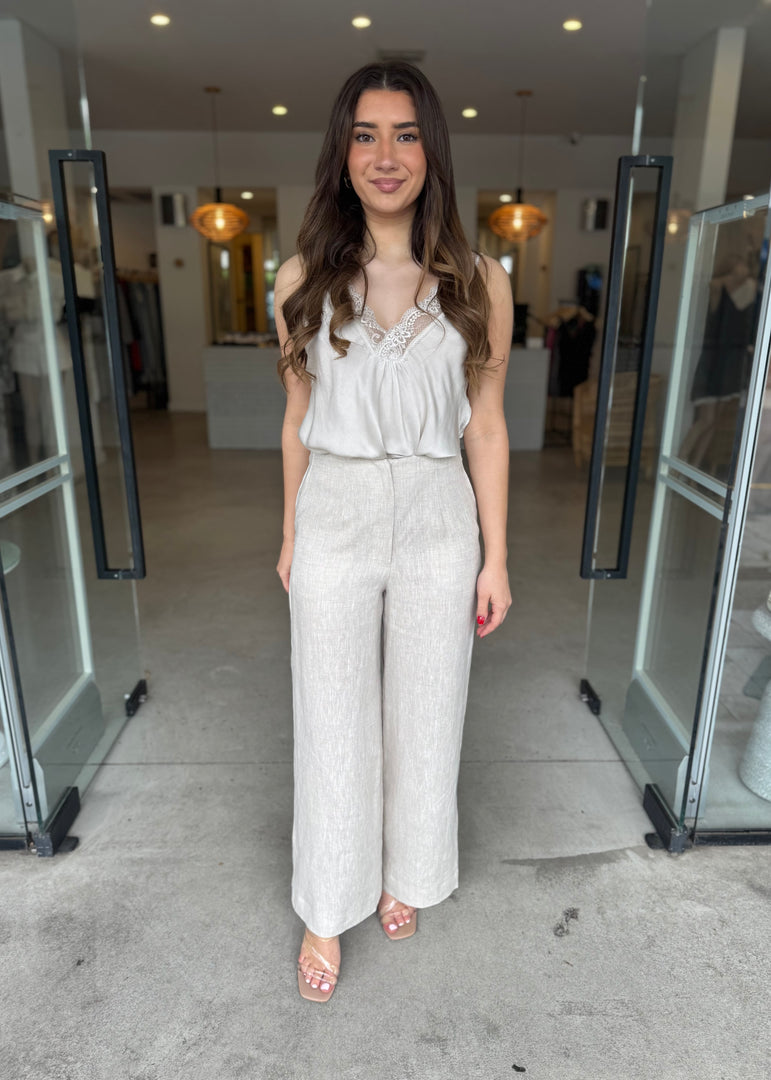 PORTSEA PANT NATURAL