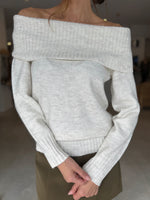 Load image into Gallery viewer, ABBOTT OS KNIT - IVORY MARLE
