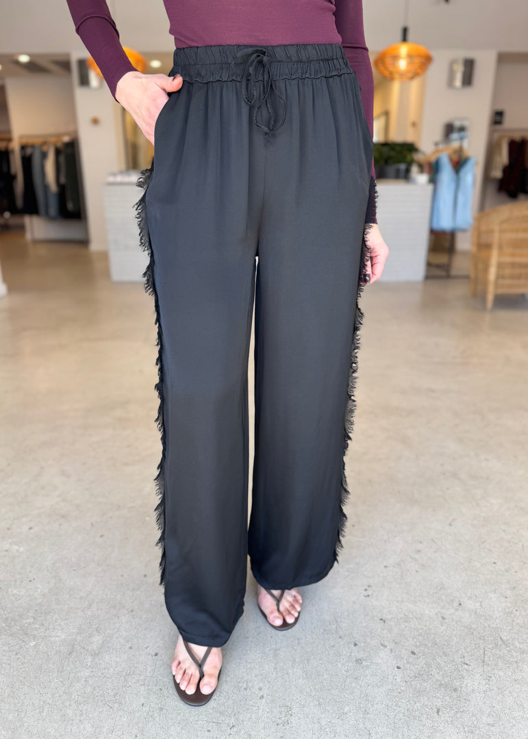 SILK BLEND FRAY PANT