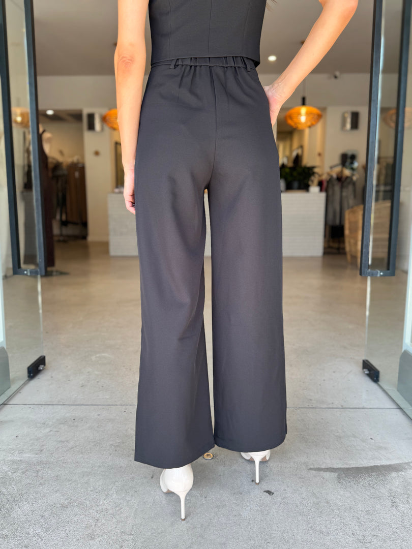 BETTINA WIDE LEG PANT BLACK