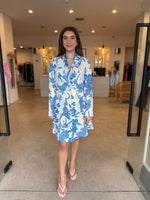 Load image into Gallery viewer, ADRIANA EMBROIDERED DRESS - MOSAIC
