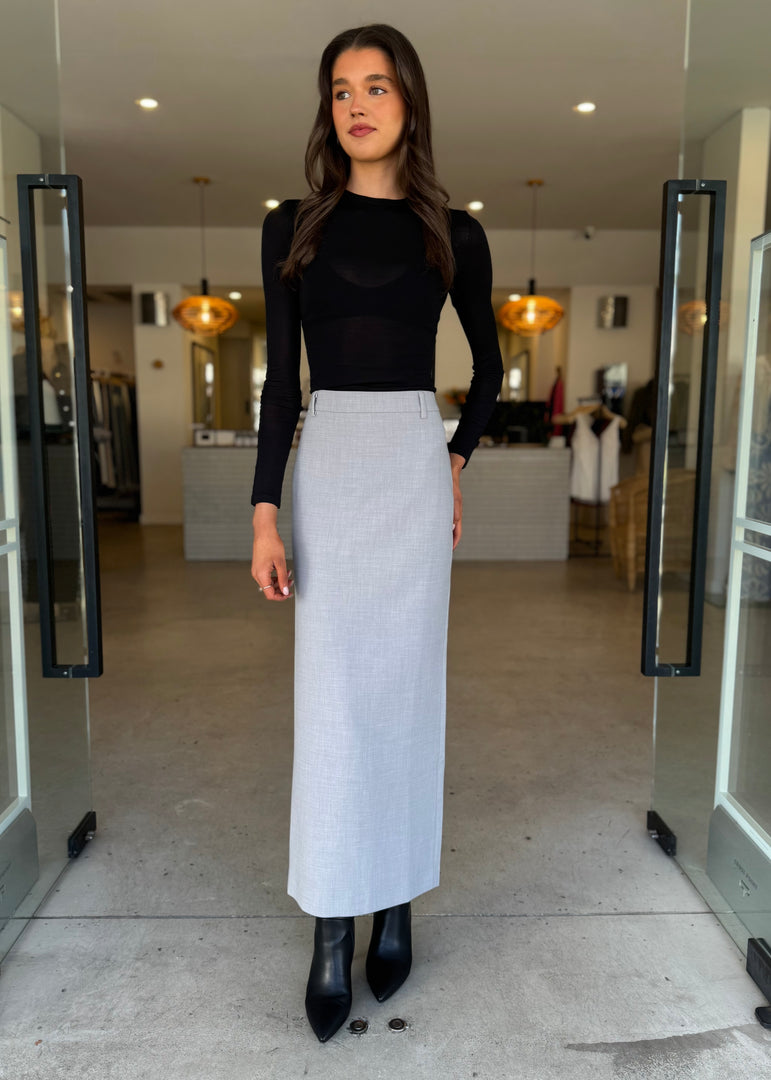 ELENA MAXI SKIRT GREY