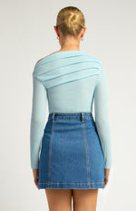 Load image into Gallery viewer, MENDEZ TWO WAY TOP - PALE BLUE
