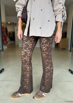 Load image into Gallery viewer, DOLCE LACE PANT - DARK CHOCOLATE
