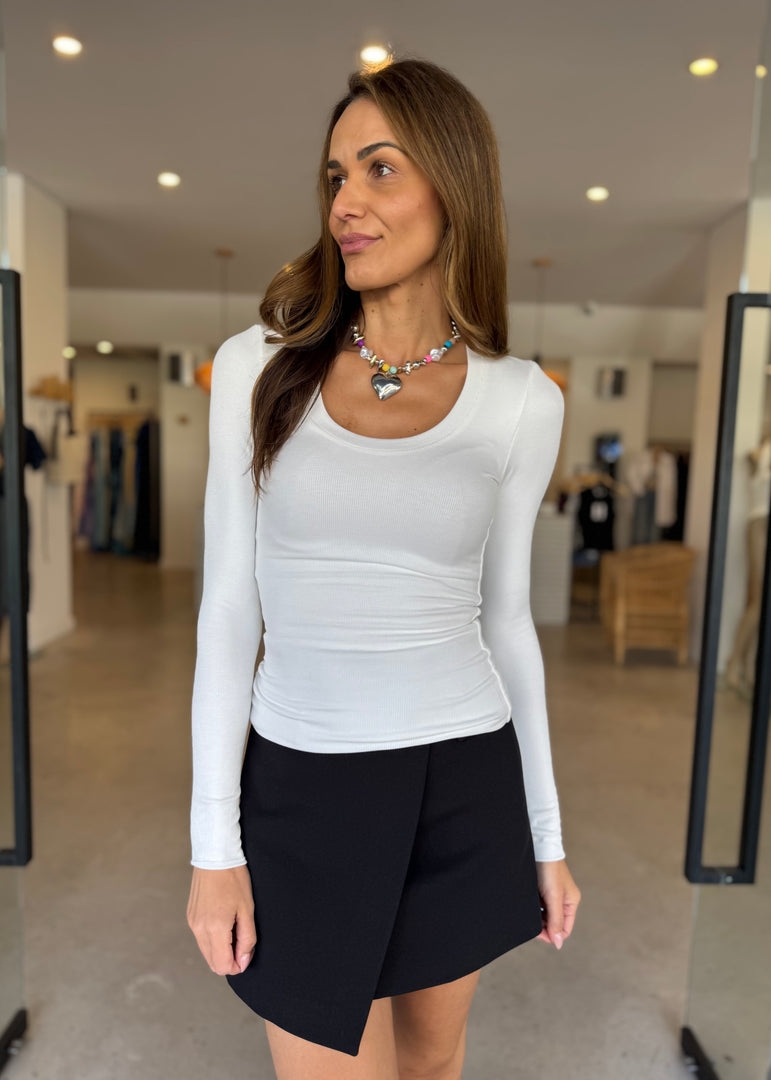 LINCOLN TOP - WHITE