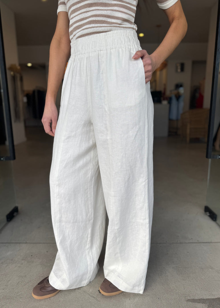 SHARLI PANT - WHITE