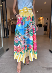 POSITANO MAXI SKIRT YELLOW