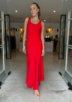 Load image into Gallery viewer, REVERIE MIDI DRESS RED

