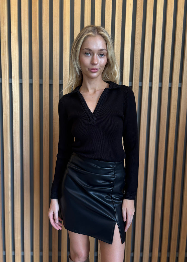 MIMI LS TOP - BLACK
