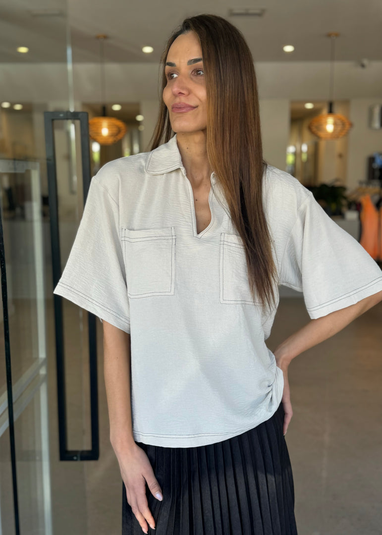 KIANA SHIRT - OYSTER
