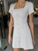 Load image into Gallery viewer, LEVIN TWEED DRESS BEIGE
