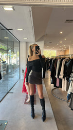 Load image into Gallery viewer, SCYLLA SKIRT BURGUNDY
