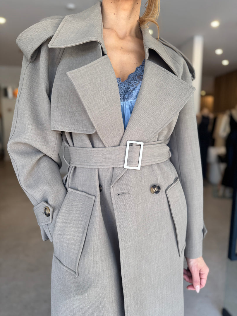 DILLEN TRENCH COAT - TAUPE