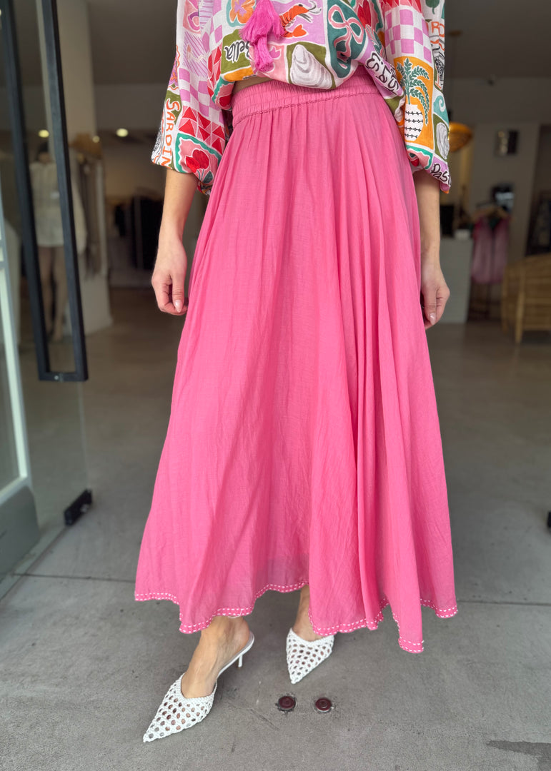 VILLAGE SKIRT - PINK