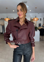 Load image into Gallery viewer, KARA FAUX LEATHER JACKET
