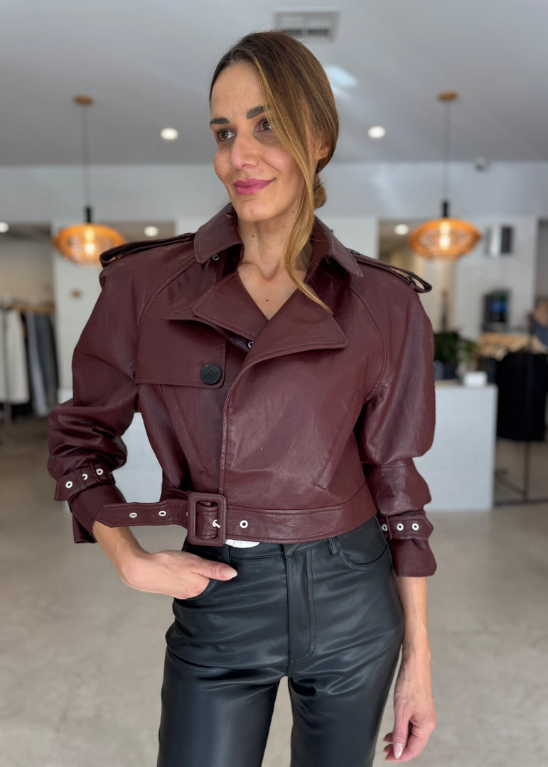 KARA FAUX LEATHER JACKET