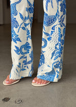 Load image into Gallery viewer, LEANDRO LACE TRIM PANT - MOSAIC
