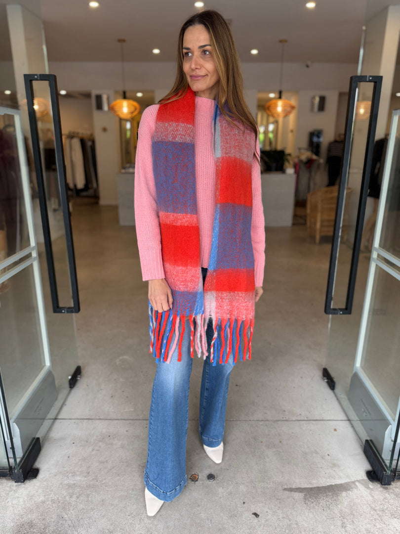 JAX SCARF BLUE RED
