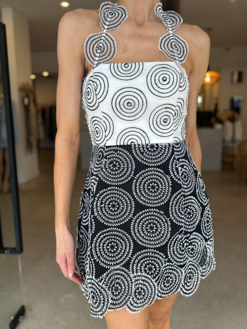 LIA HALTER MINI DRESS