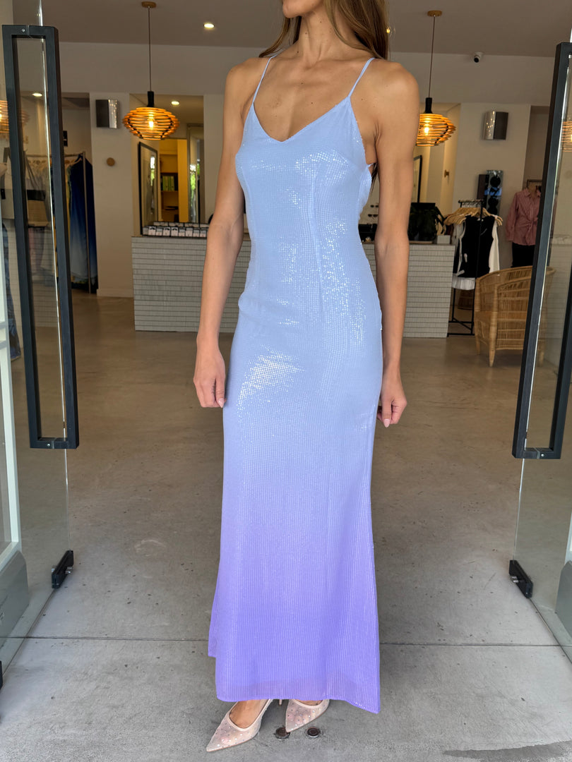 NIYAH MAXI DRESS ICE BLUE