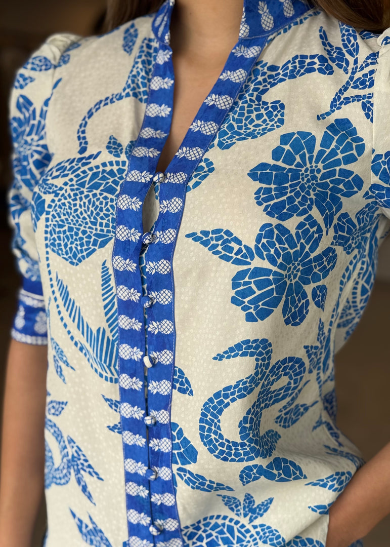 CALANTHA ROUCHED SHIRT