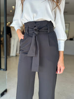 Load image into Gallery viewer, PIPER PAPERBAG WAIST PANT BLACK
