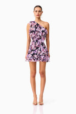 Load image into Gallery viewer, SOLENE ONE SHOULDER MINI DRESS
