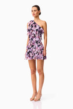 Load image into Gallery viewer, SOLENE ONE SHOULDER MINI DRESS