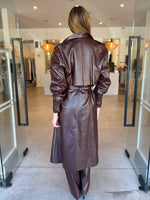Load image into Gallery viewer, SCYLLA TRENCH COAT BURGUNDY
