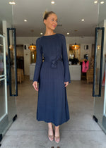 Load image into Gallery viewer, EVERETT WAVE KNIT MIDI DRESS
