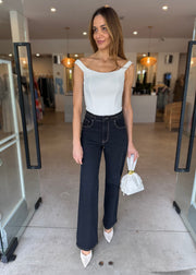 SCUBA CORSET BODYSUIT WHITE