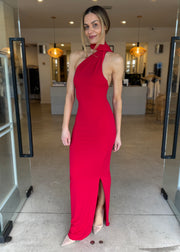 NICOLETTE JERSEY DRESS - CHERRY