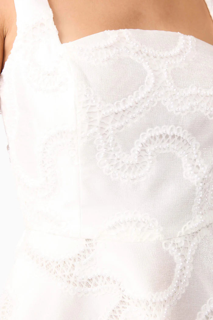 ELARA MINI DRESS - IVORY