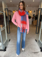 Load image into Gallery viewer, JAX SCARF BLUE RED
