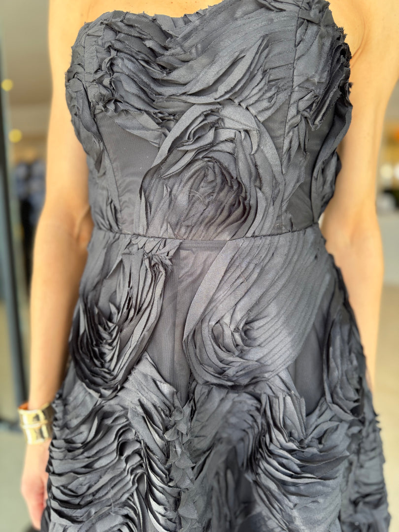 ASHER MIDI DRESS - BLACK