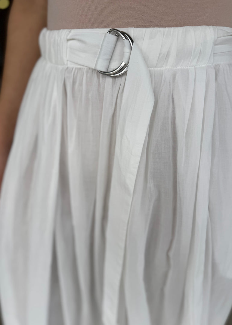 LYNNA MAXI SKIRT - WHITE