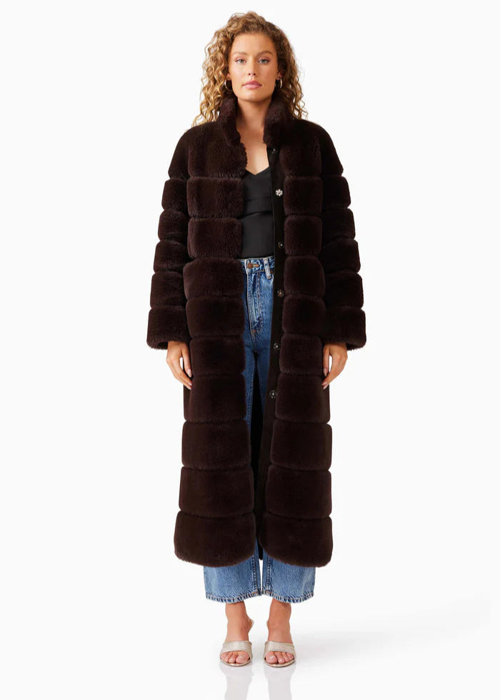 DAPHNE COAT - BROWN