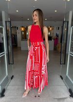 Load image into Gallery viewer, SUNSHINE WIDE PANT - FIRE &amp; BLUSH
