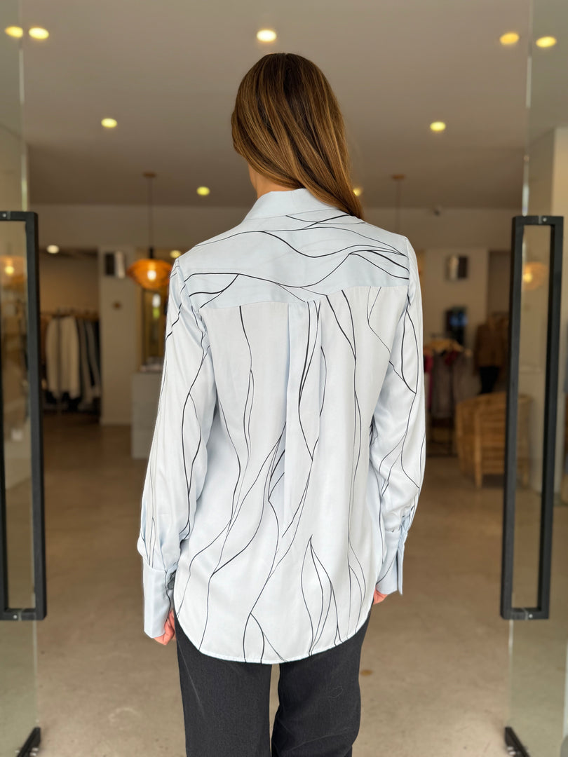 SELF PORTRAIT SILK SHIRT