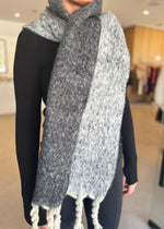 Load image into Gallery viewer, TULLY SCARF CHARCOAL GREY
