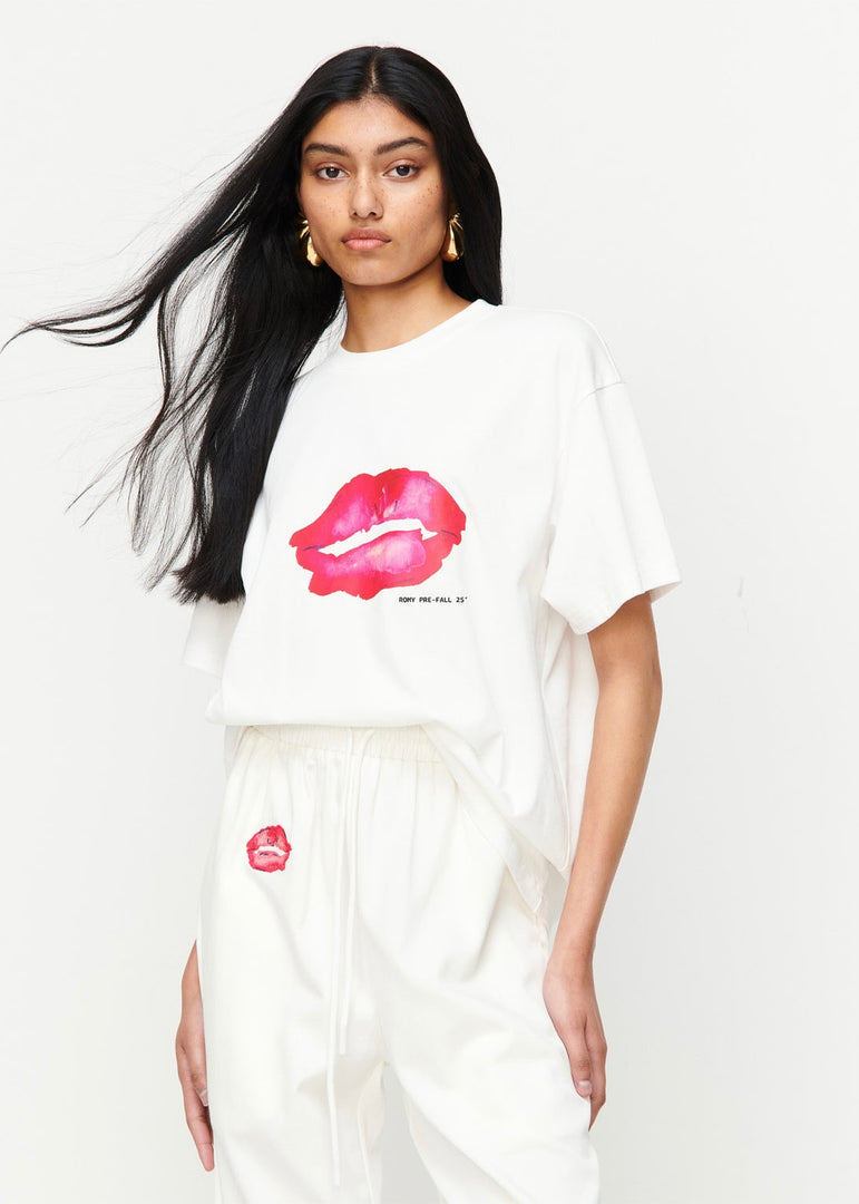 LIPS TEE WHITE