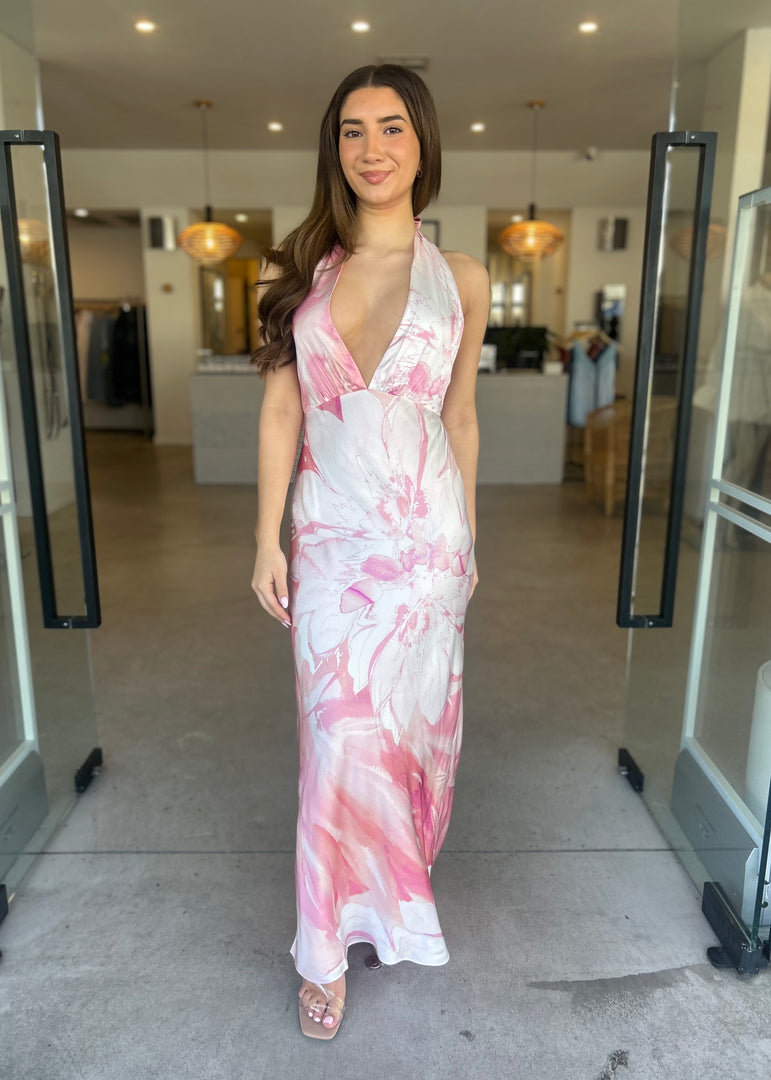 ROBERTS HALTER MAXI DRESS