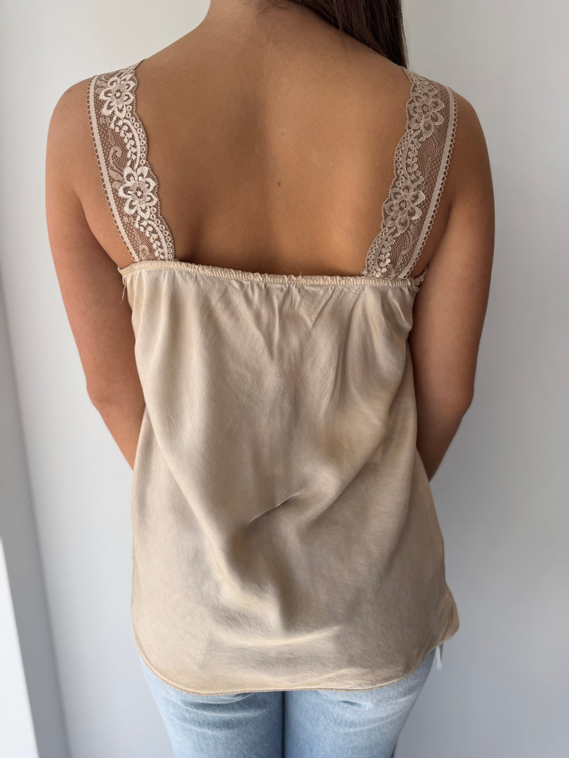 LACE CAMI * FANGO