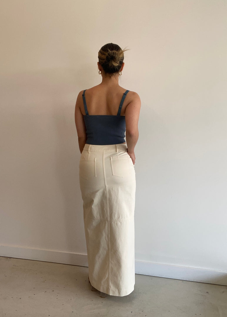 PHOENIX MAXI SKIRT CREAM/BLK