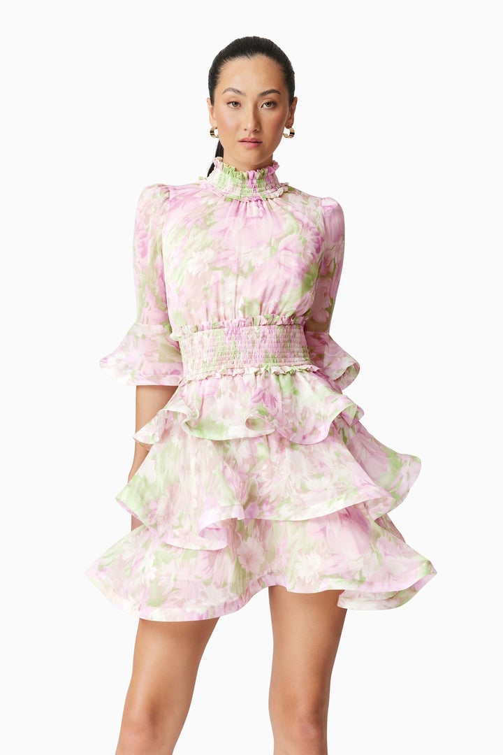 MORGAN TIERED MINI DRESS