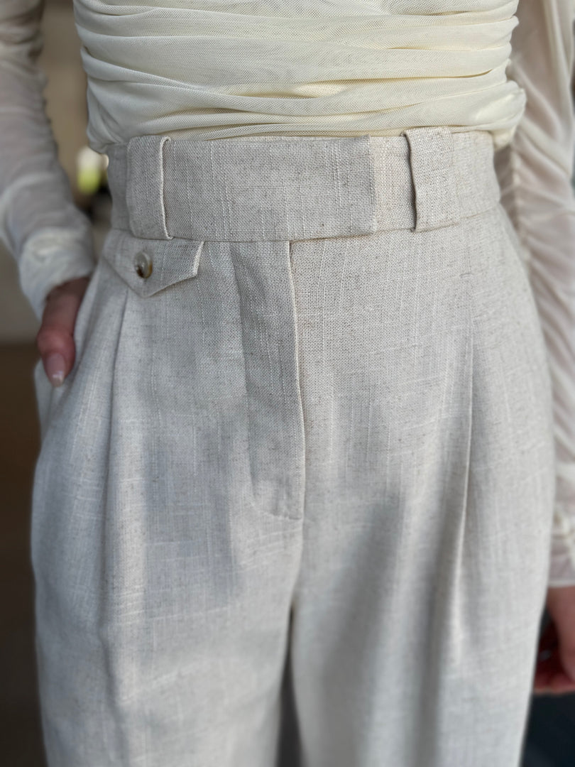 NEWMAN TAILORED PANT PARCHMENT